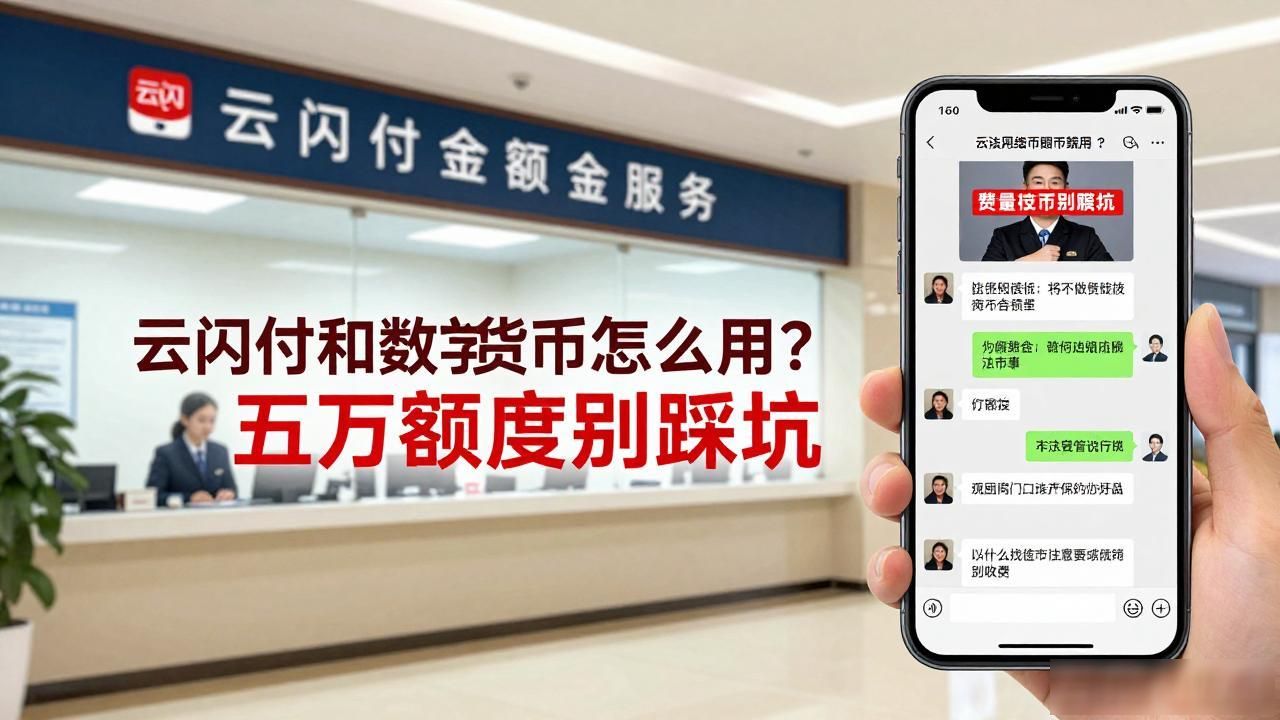 云闪付和数字货币怎么用？五万额度别踩坑